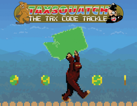 A video game gorilla character holding a large object shaped like Washington State.